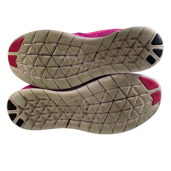 Nike Free RN Women's Size 9.5 Running Shoes Fire Pink 831509-601 Athleisure - Picture 8 of 12
